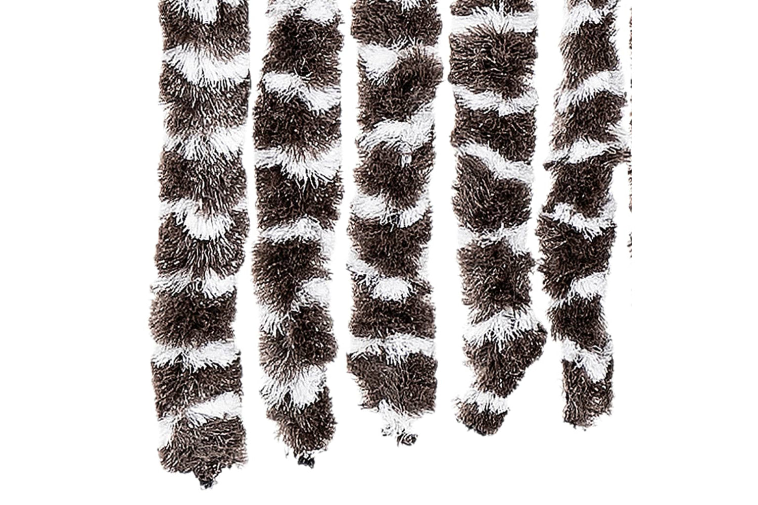 vidaXL Insect Curtain Brown And White 100x220cm Chenille-4