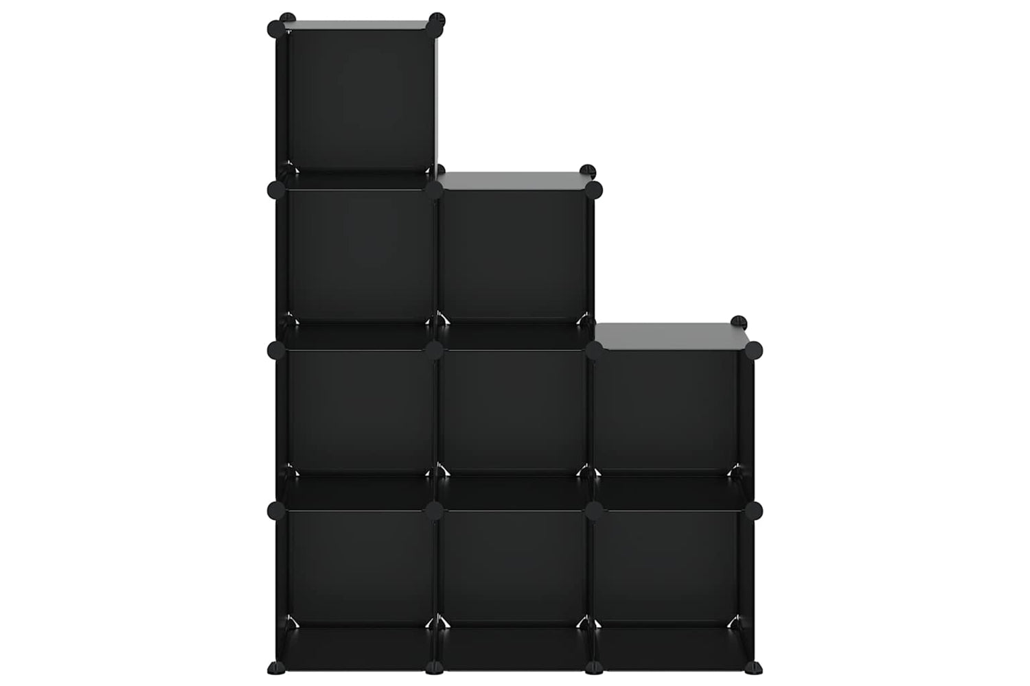 Vidaxl 340547 Storage Cube Organiser With 9 Cubes Black Pp-4