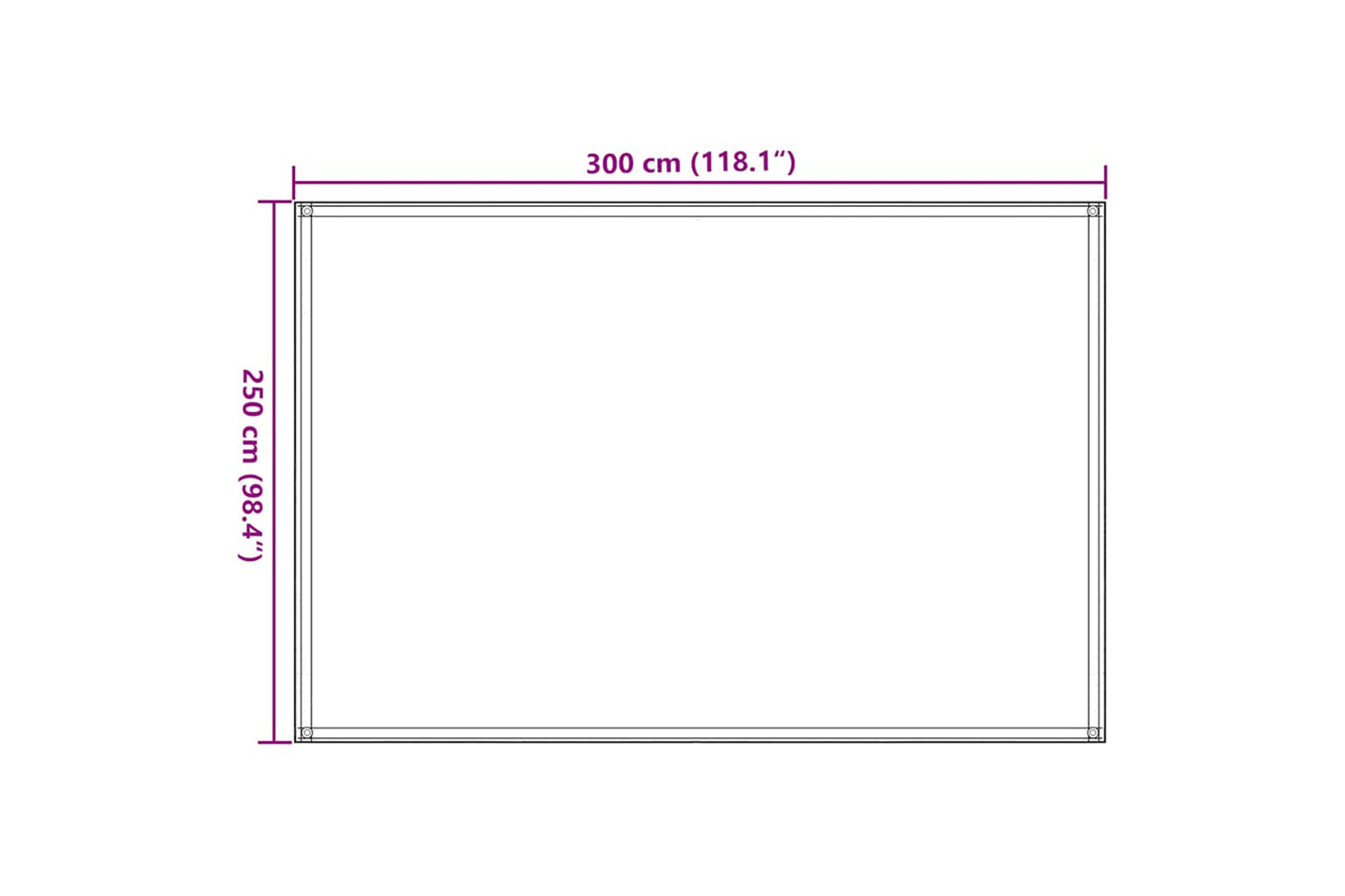 vidaXL 310821 Tent Carpet 250x300cm Anthracite And White-6