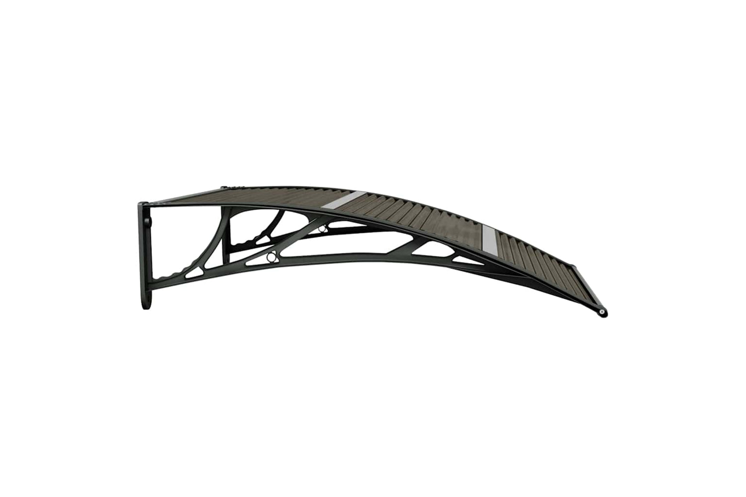 vidaXL 153590 Door Canopy Black 100x80cm Polycarbonate-4