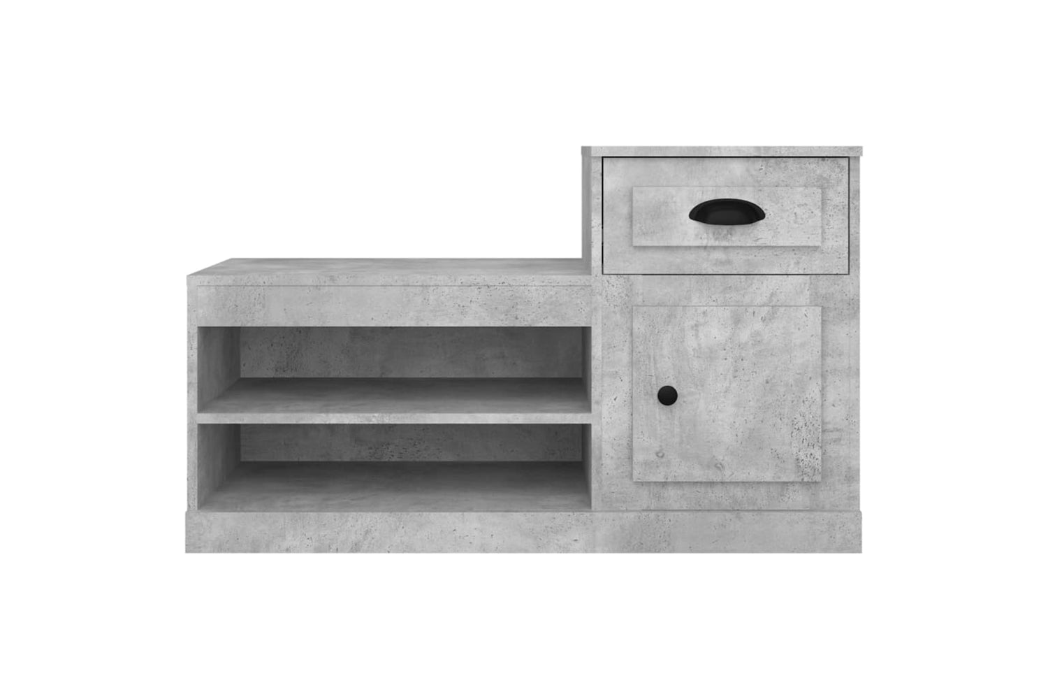 vidaXL 816420 Shoe Cabinet Concrete Grey 100x42x60cm Engineered Wood-5