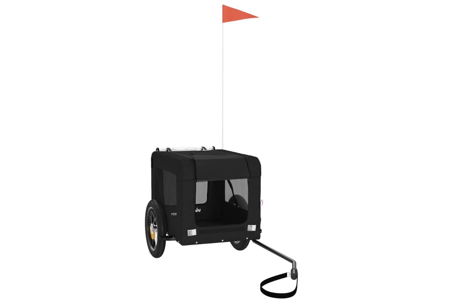 Vidaxl 93912 Pet Bike Trailer Black Oxford Fabric&iron-2