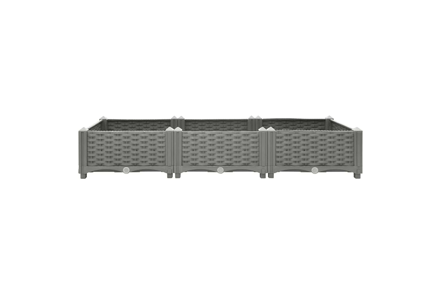 vidaXL Raised Bed 120x40x23cm Polypropylene-4