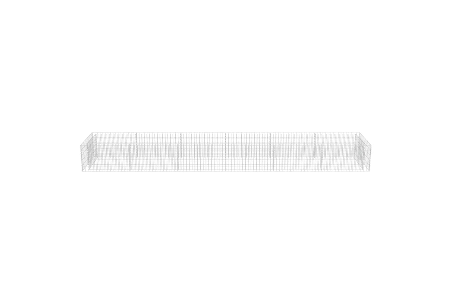 vidaXL 143555 Gabion Raised Bed Galvanised Steel 540x90x50cm-4