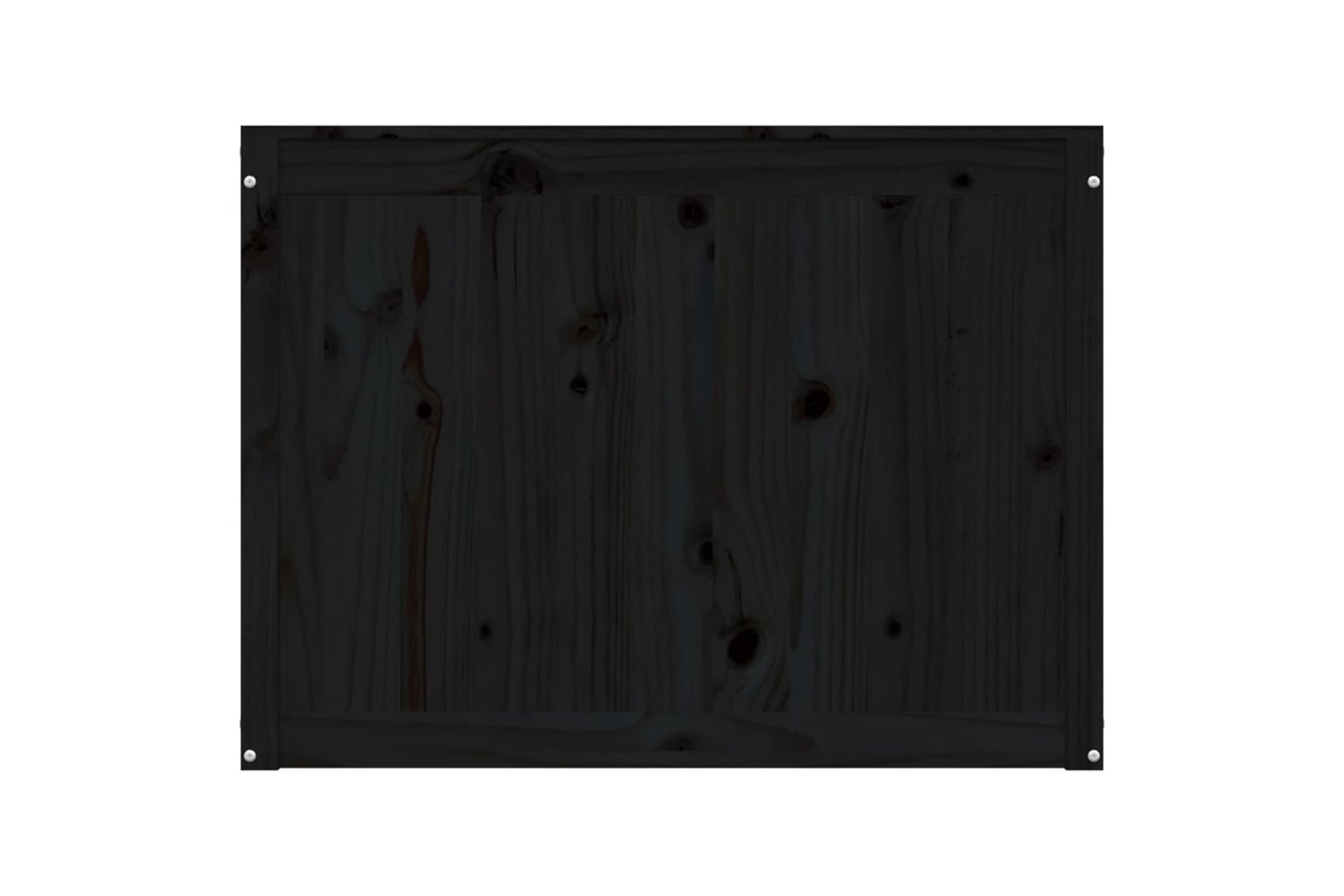 vidaXL 823573 Laundry Box Black 88.5x44x66cm Solid Wood Pine-5