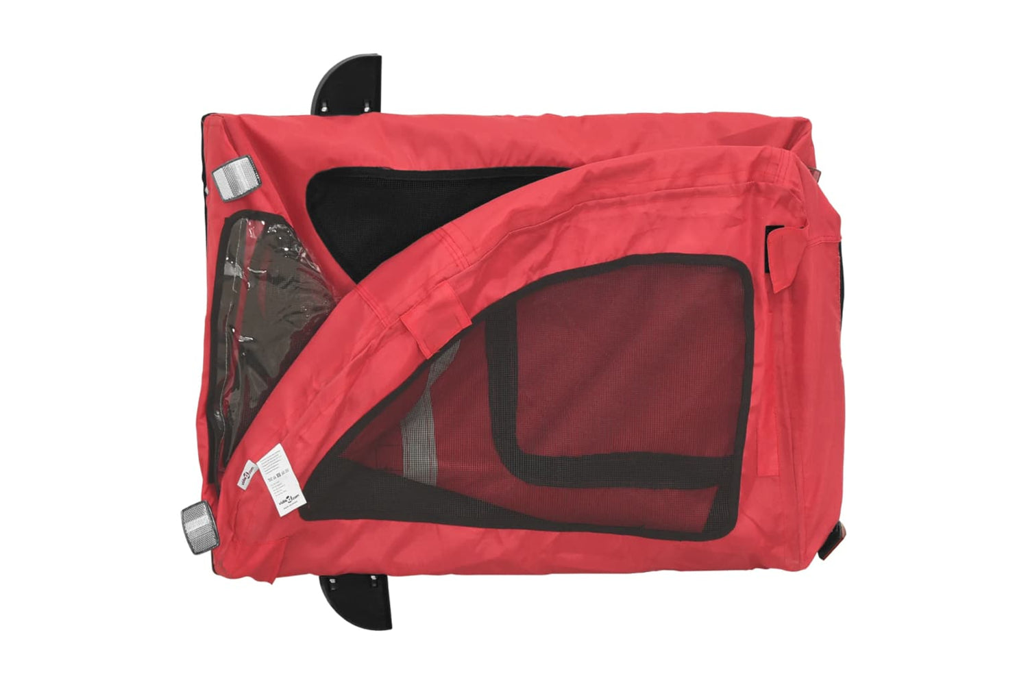 Vidaxl 93964 Pet Bike Trailer Red Oxford Fabric And Iron-8