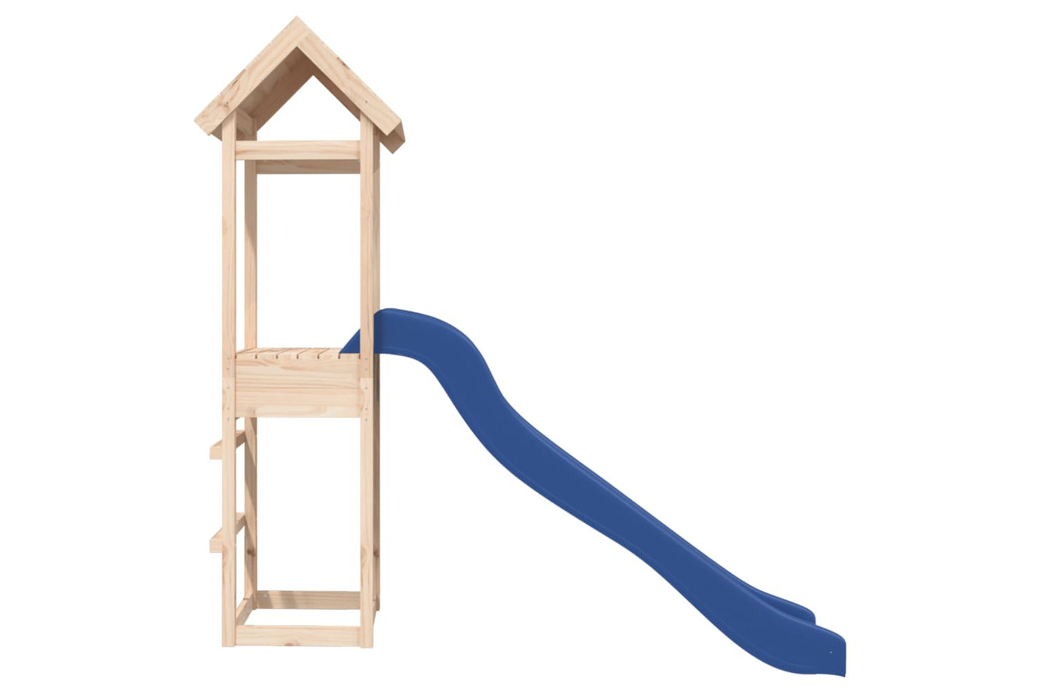 Vidaxl 3155852 Playhouse With Slide Solid Wood Pine-5