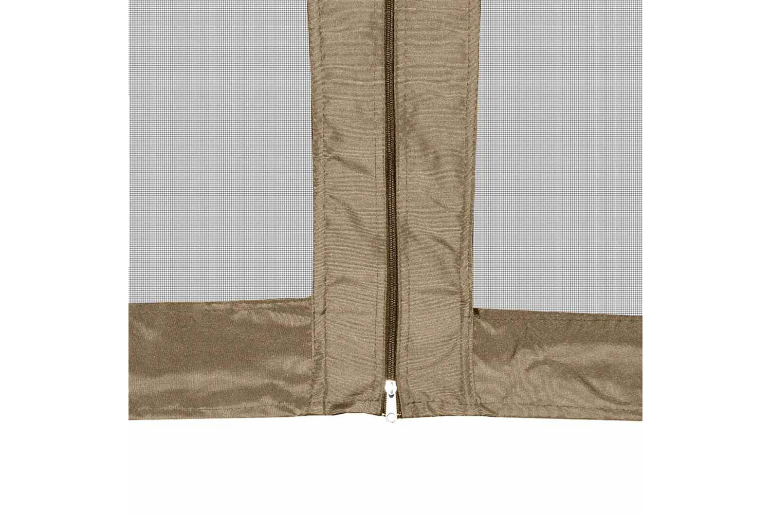 Vidaxl 362013 Hexagonal Pop-up Marquee With Sidewalls 3.6x3.1 M Taupe 220g/mâ²-9