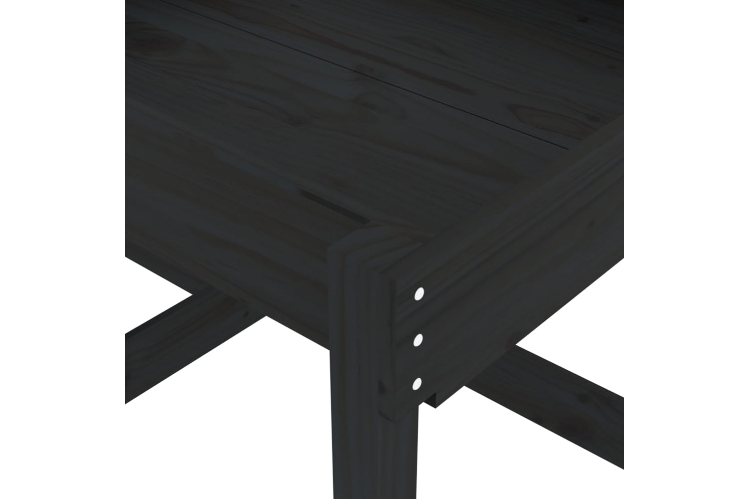 vidaXL 825055 Sand Tables 2 Pcs Black Solid Wood Pine-7