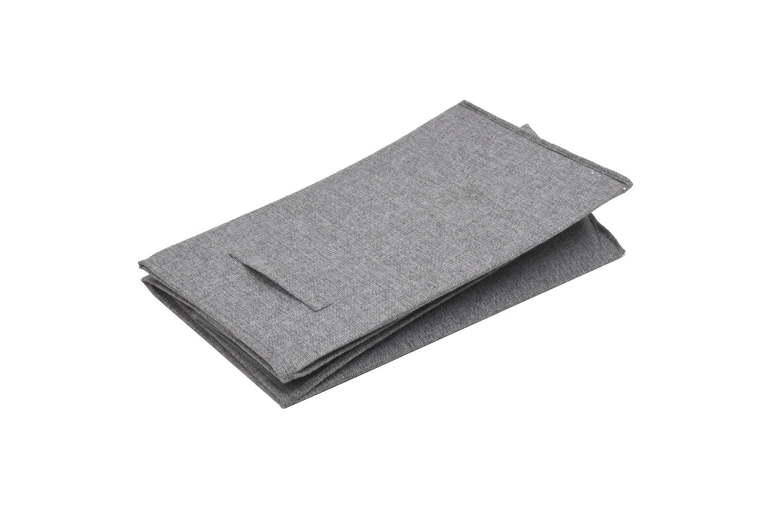 vidaXL 351040 Foldable Laundry Hamper Grey 51x34.5x59cm Faux Linen Fabric-6
