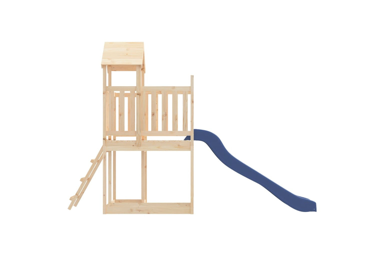 Vidaxl 3155828 Playhouse With Slide Solid Wood Pine-5