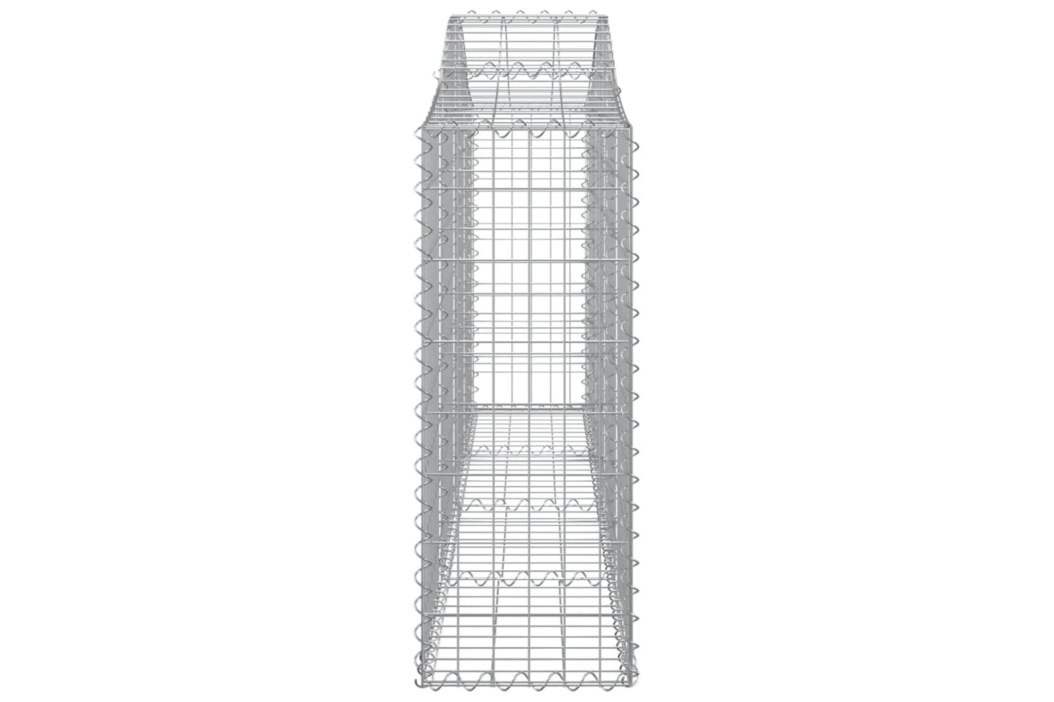 vidaXL 3145424 Arched Gabion Baskets 20 Pcs 200x30x80/100cm Galvanised Iron-4