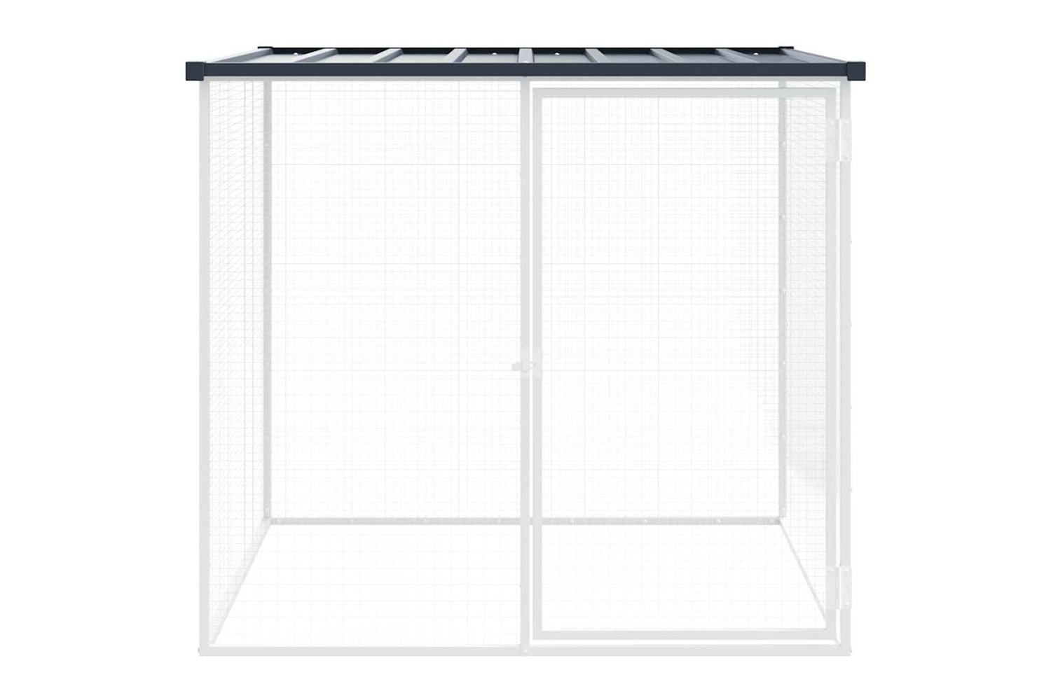 Vidaxl Chicken Cage With Roof Anthracite 103x98x90 Cm Galvanised Steel-2