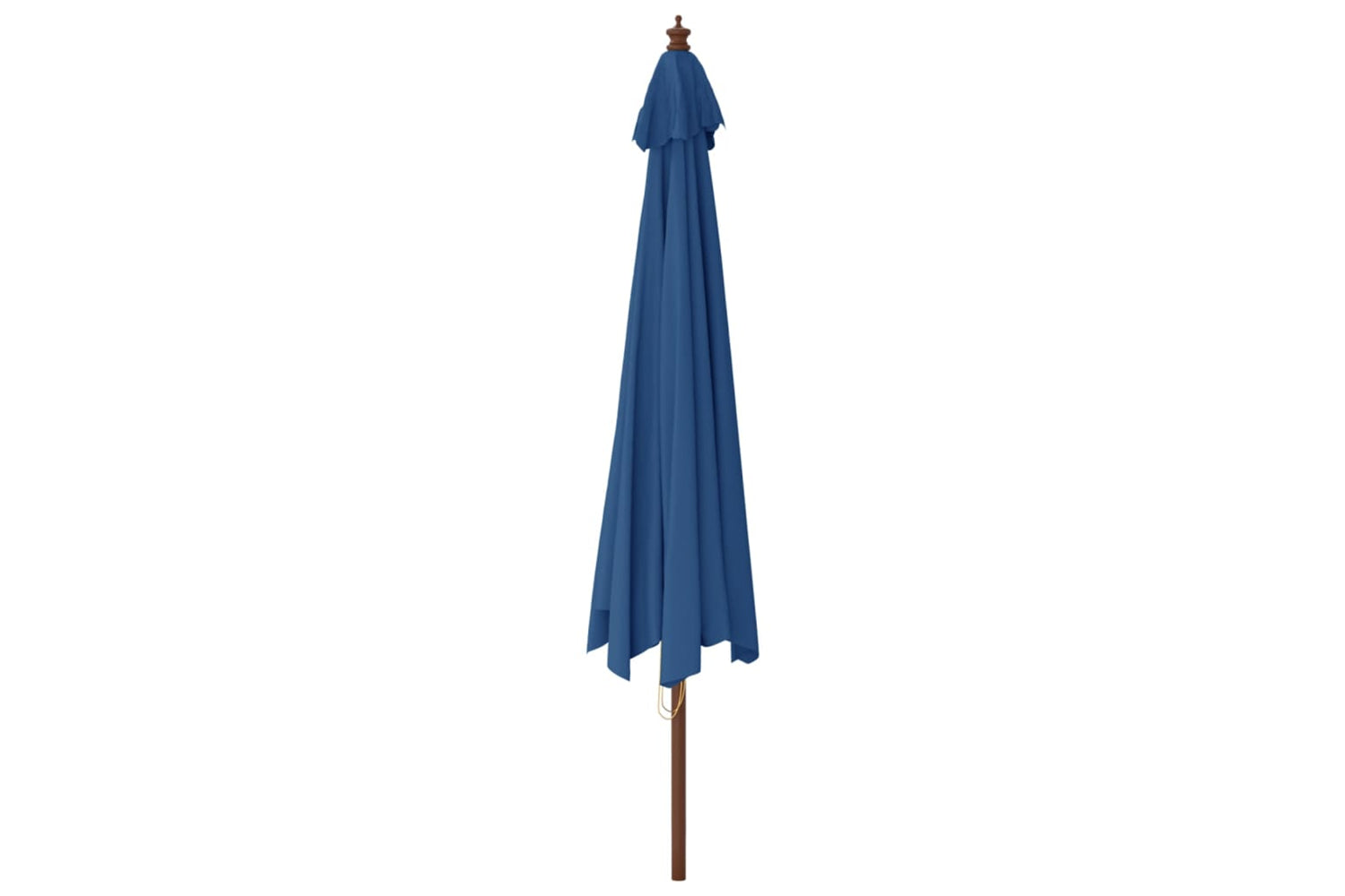 vidaXL 363182 Garden Parasol With Wooden Pole Azure Blue 400x273cm-4
