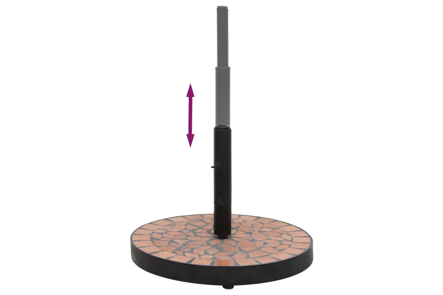 Vidaxl Parasol Base Terracotta Round 12 Kg-4