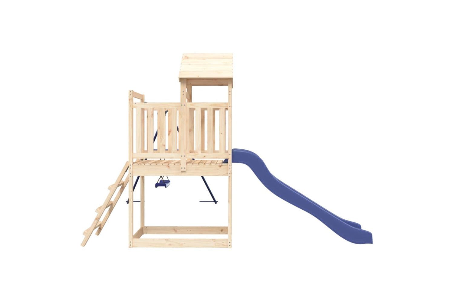 Vidaxl 3155876 Playhouse With Slide Swing Solid Wood Pine-5