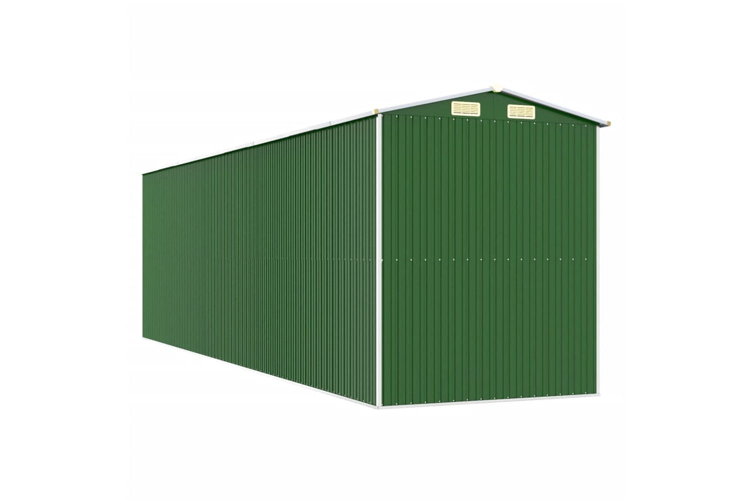 vidaXL 3147433 Garden Shed Green 192x689x223cm Galvanised Steel-5