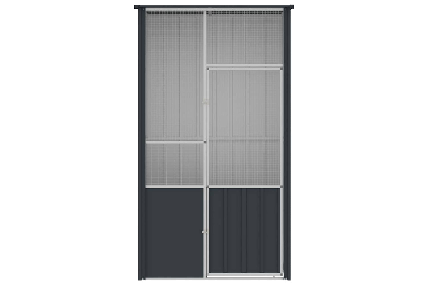 Vidaxl Bird Cage Anthracite 115x78x200 Cm Galvanised Steel-5