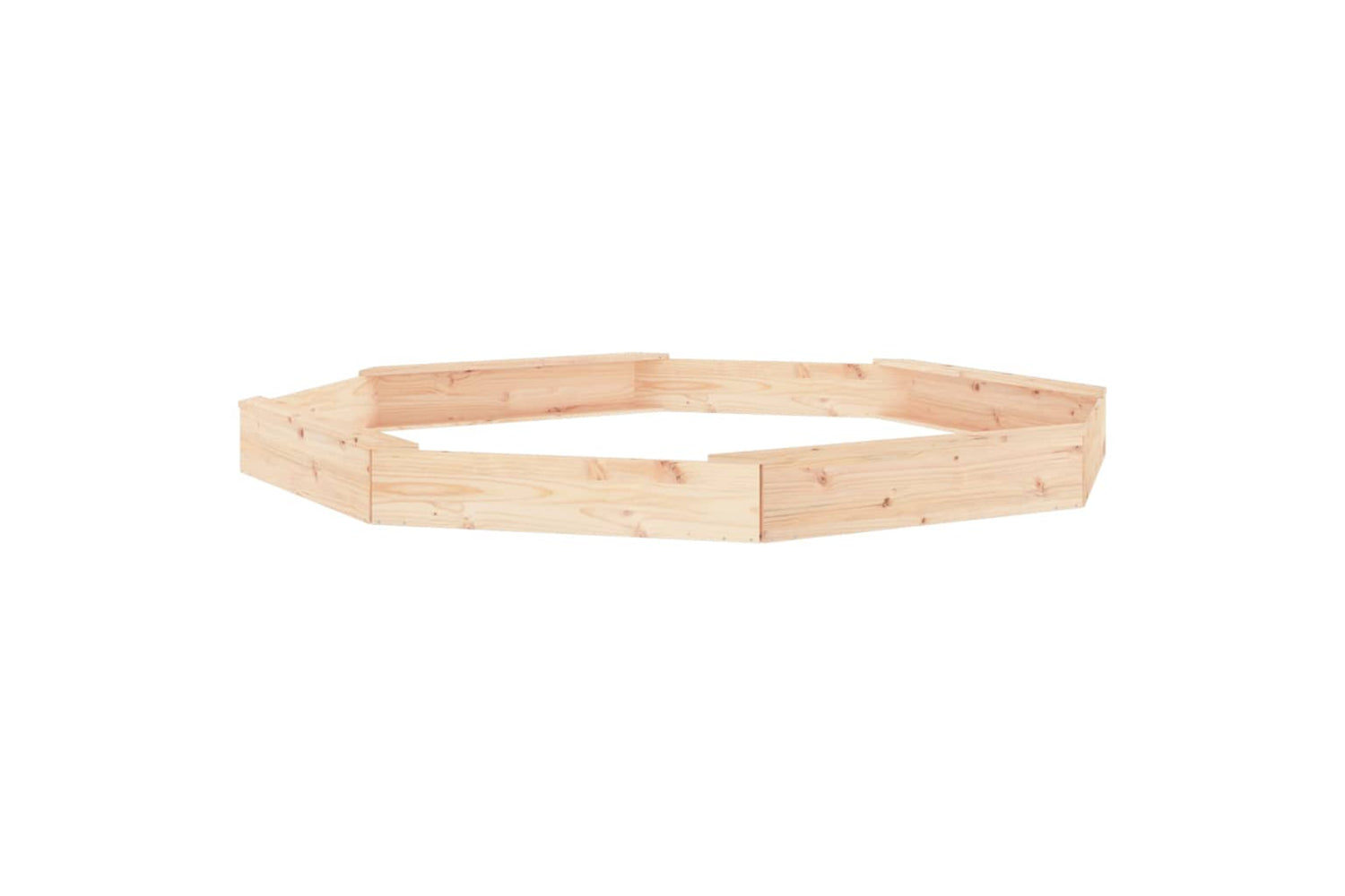 vidaXL 825023 Sandbox With Seats Octagon Solid Wood Pine-5