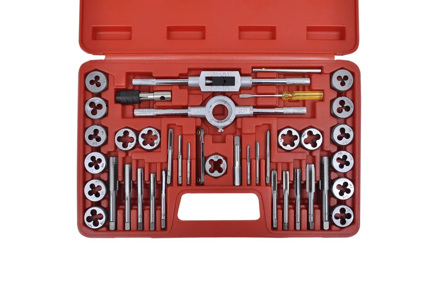 Vidaxl 210318 40 Pcs Tap And Die Set-3