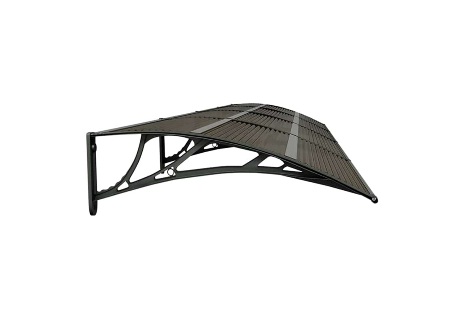 vidaXL Door Canopy Black 400x75cm Polycarbonate-4