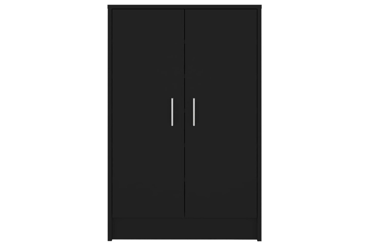 vidaXL Shoe Cabinet Black 60x35x92cm Engineered Wood-4