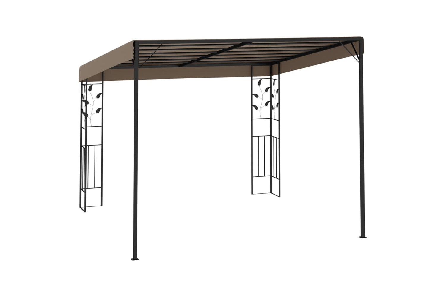 Vidaxl Wall-mounted Gazebo 3x3x2.5 M Taupe-4