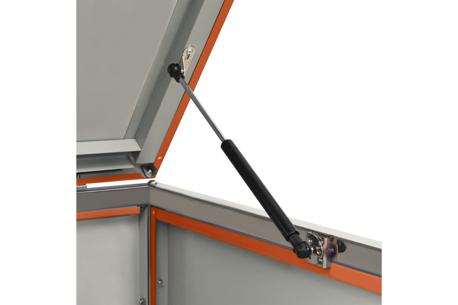 vidaXL Double Wheelie Bin Shed 138x77.5x112.5cm Stainless Steel-7