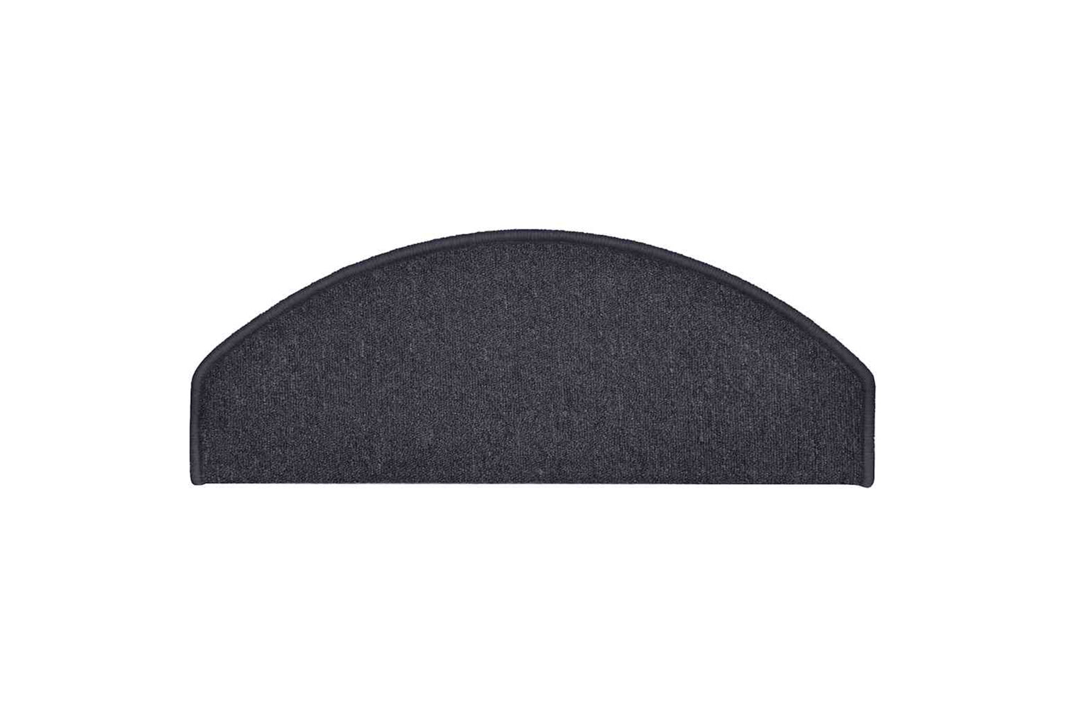 vidaXL 322365 Carpet Stair Treads 15 Pcs Dark Grey And Blue 65x24x4cm-4
