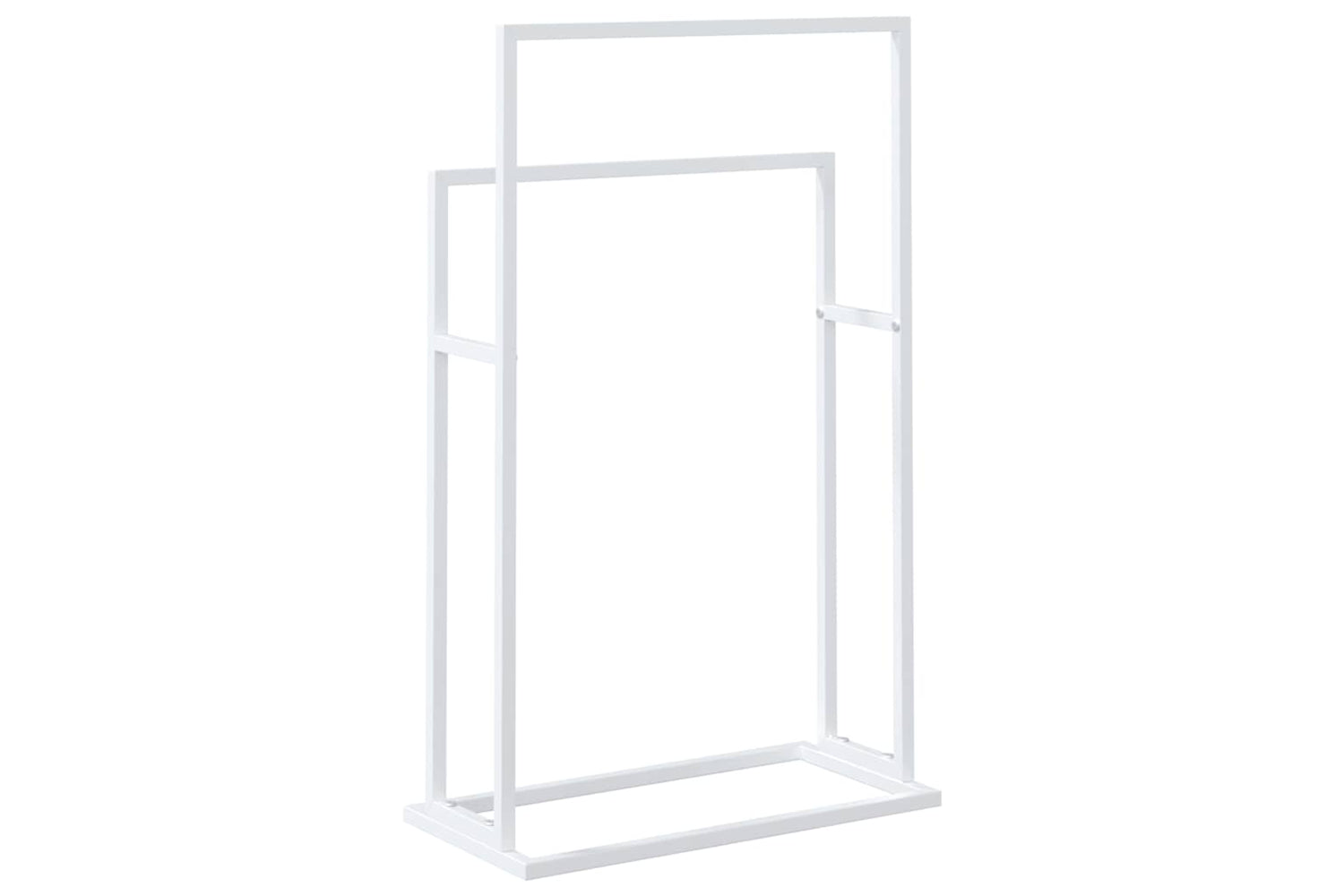 vidaXL 343088 Freestanding Towel Rack White 48x24x78.5cm Iron-6