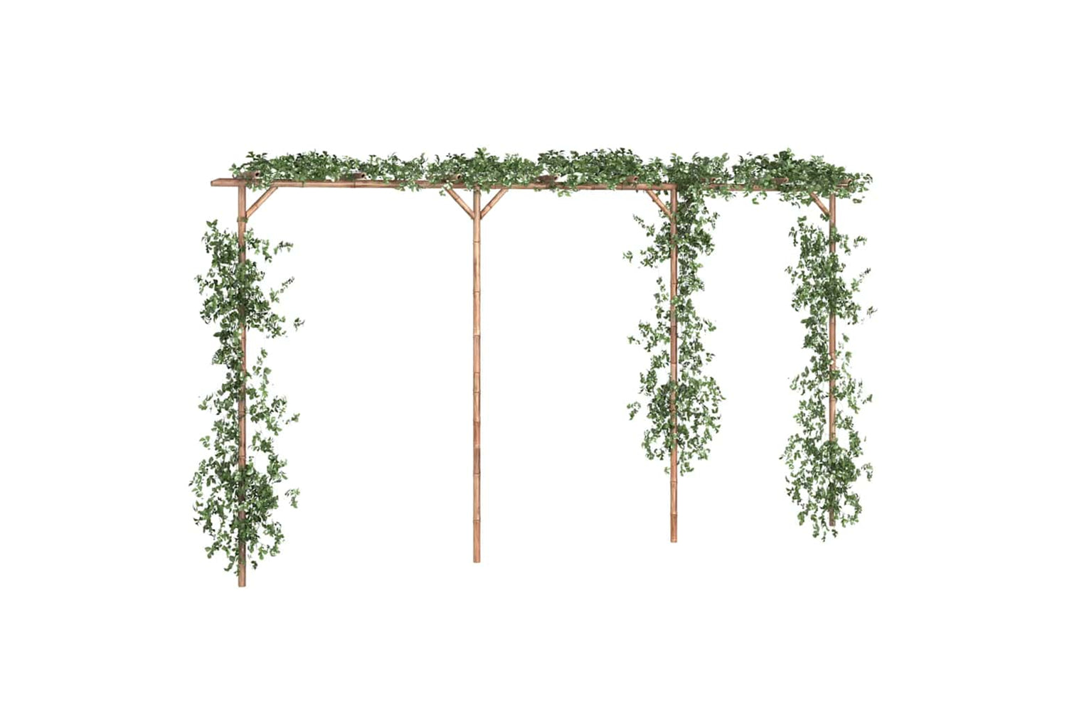 vidaXL 341747 Pergola Bamboo 385x40x205cm-2