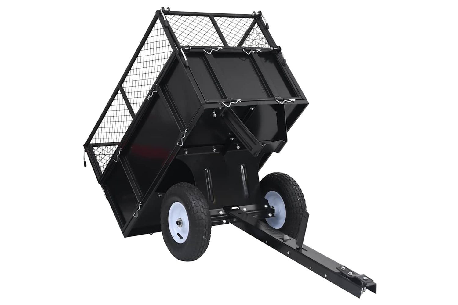 Vidaxl Tipping Trailer For Lawn Mower 150 Kg Load-5