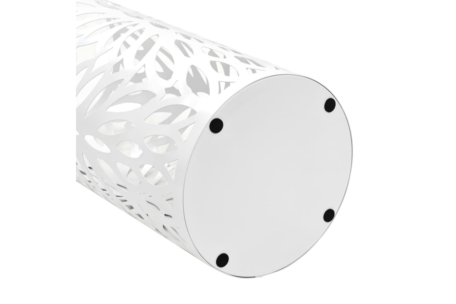 Vidaxl 246803 Umbrella Stand Leaves Steel White-4
