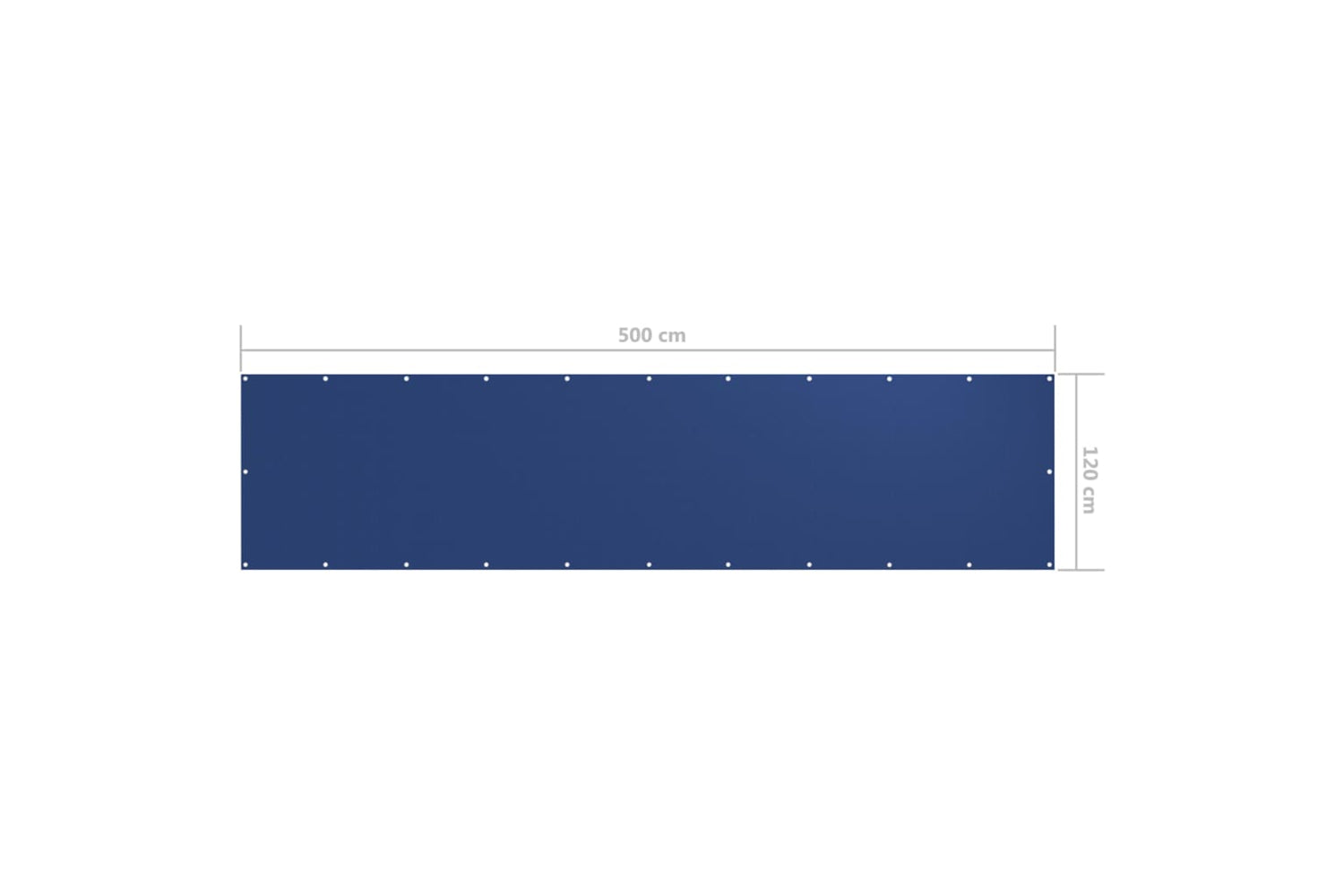 vidaXL 135018 Balcony Screen Blue 120x500cm Oxford Fabric-5