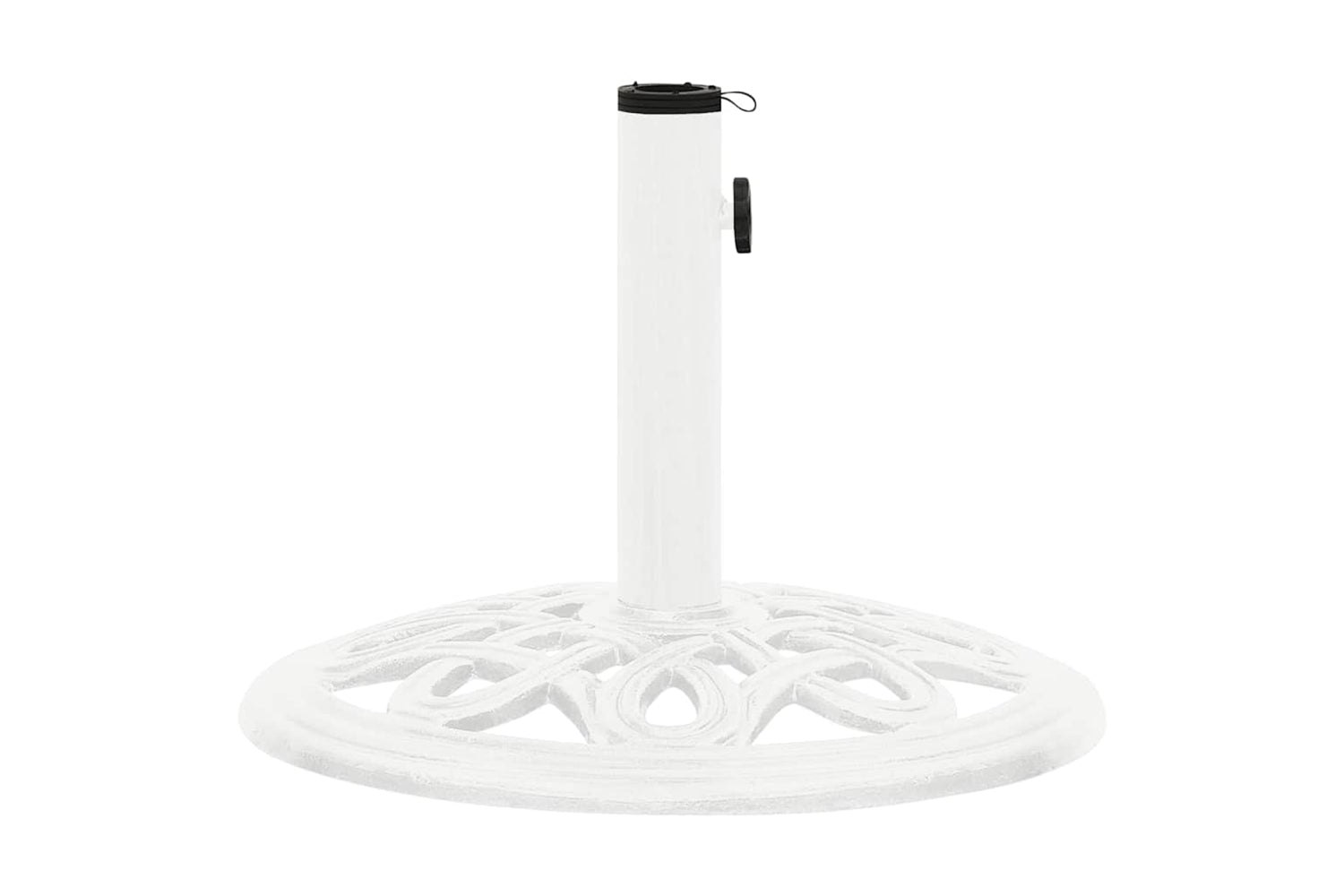 vidaXL 317766 Umbrella Base White 40x40x32cm Cast Iron-3