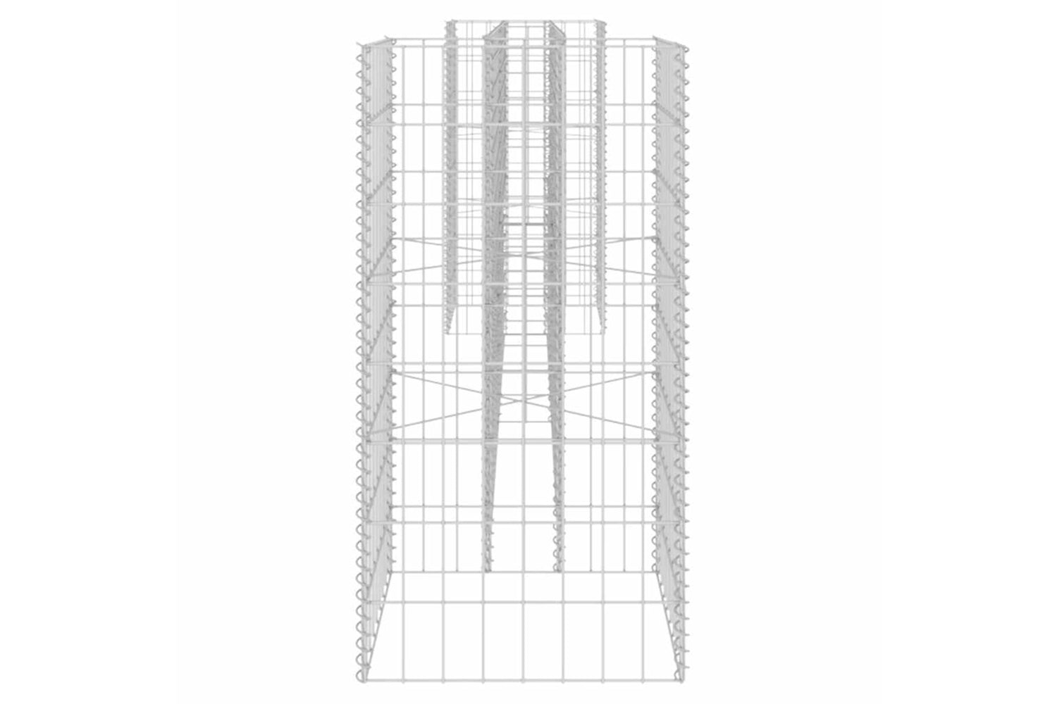 Vidaxl 145660 H-shaped Gabion Planter Steel Wire 260x40x80 Cm-3