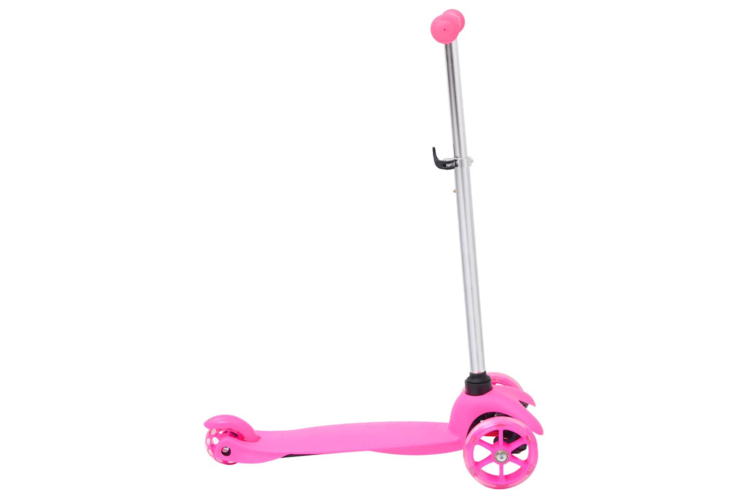 Vidaxl 3-wheel Children Scooter With Adjustable Aluminium Handlebar Pink-3