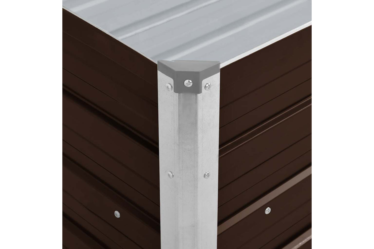 Vidaxl Garden Raised Bed Brown 100x40x45 Cm Galvanised Steel-5