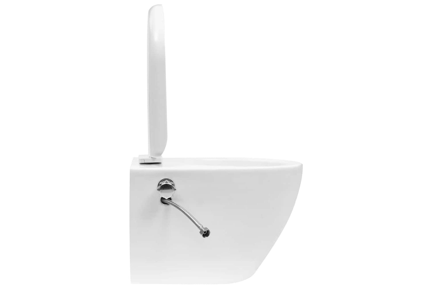 Vidaxl 145781 Wall Hung Rimless Toilet With Bidet Function Ceramic White-5