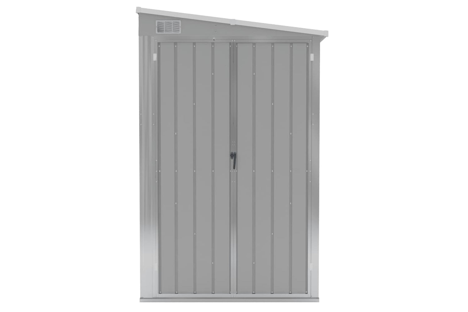 vidaXL 316226 Wall-mounted Garden Shed Grey 118x288x178cm Galvanised Steel-2