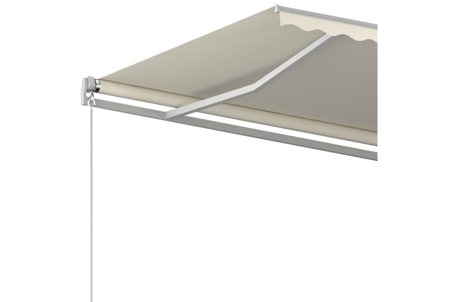 vidaXL 3068977 Manual Retractable Awning 400x350cm Cream-4