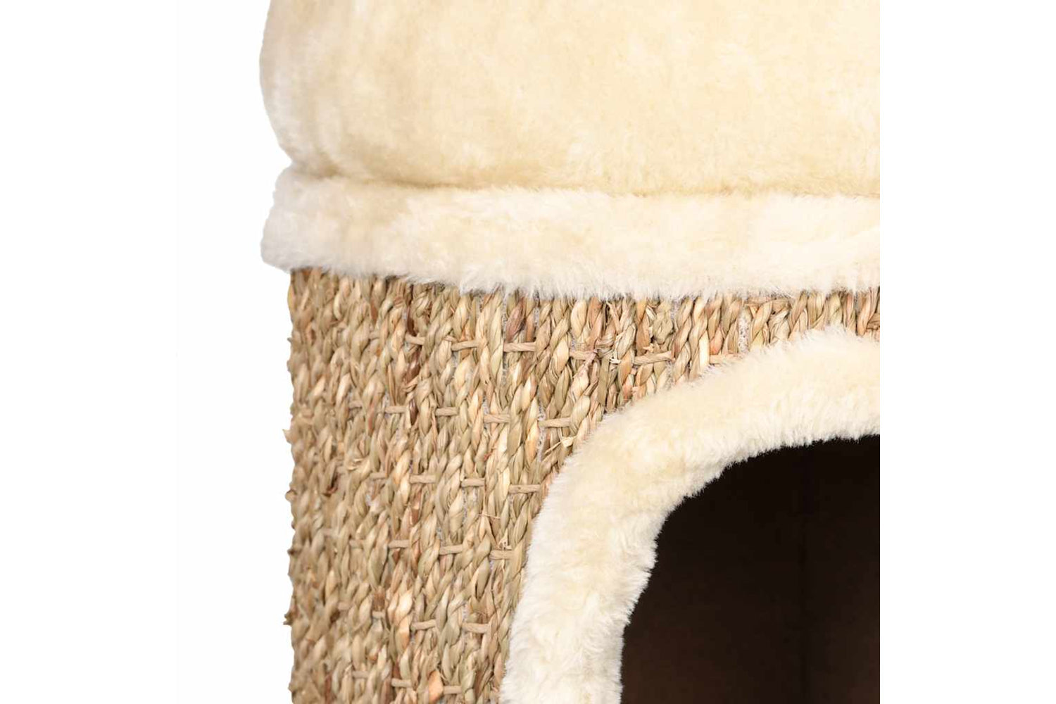 Vidaxl Cat House With Luxury Cushion 33 Cm Seagrass-5