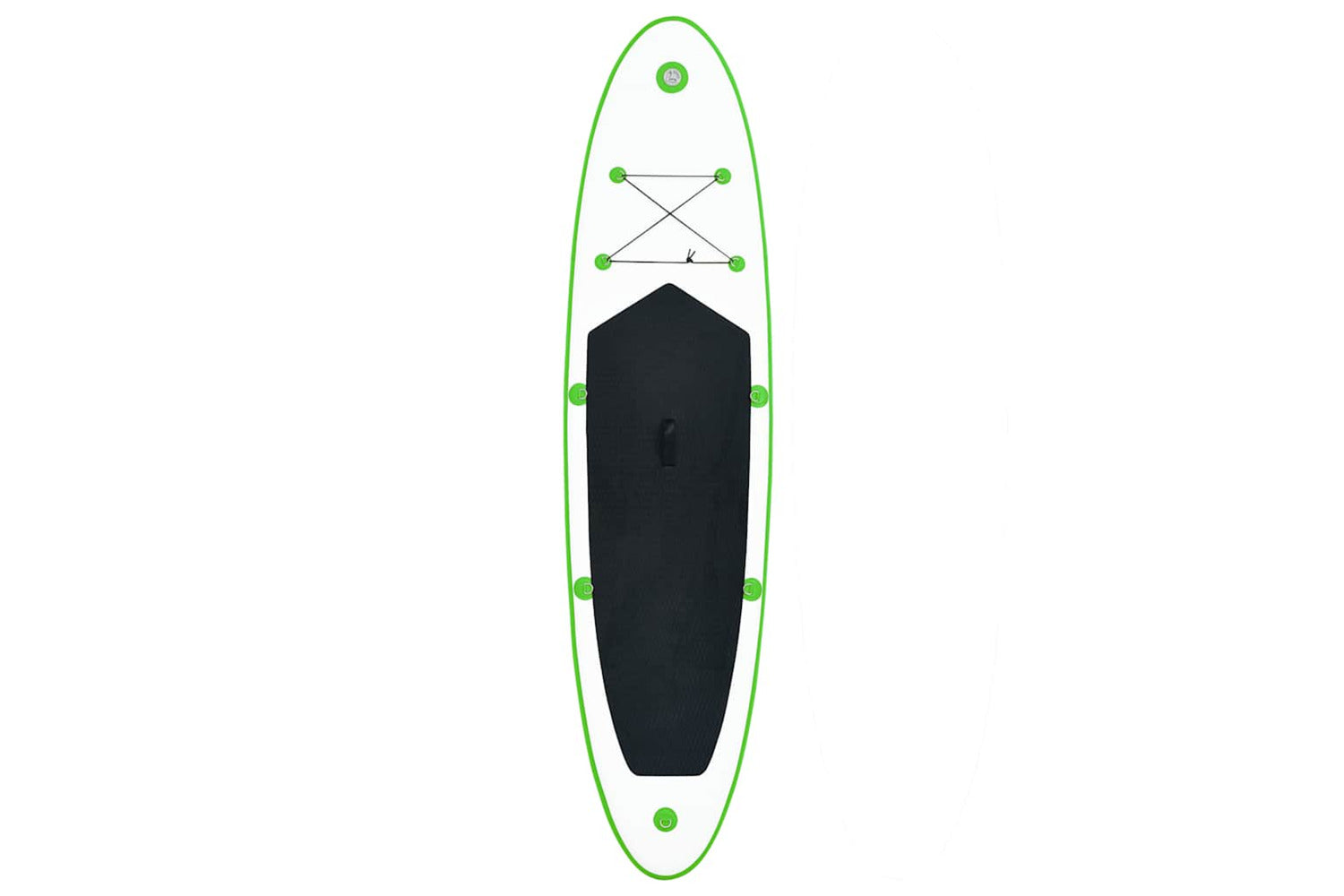Vidaxl Inflatable Stand Up Paddleboard Set Green And White-3