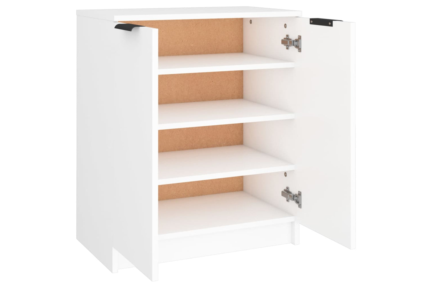vidaXL 811421 Shoe Cabinet White 59x35x70cm Engineered Wood-4
