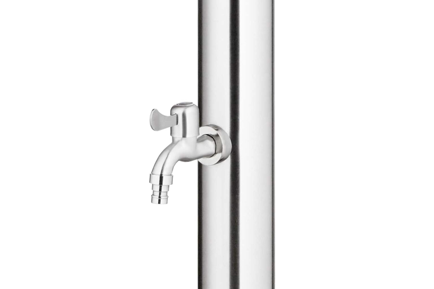 vidaXL 3070778 Garden Shower With Brown Base 220cm Stainless Steel-7