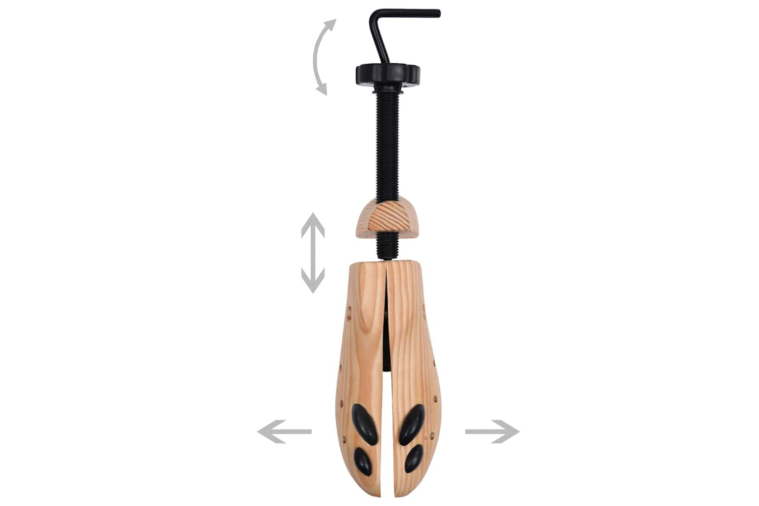 Vidaxl 30171 Shoe Trees Size 41-46 Solid Pine Wood-6