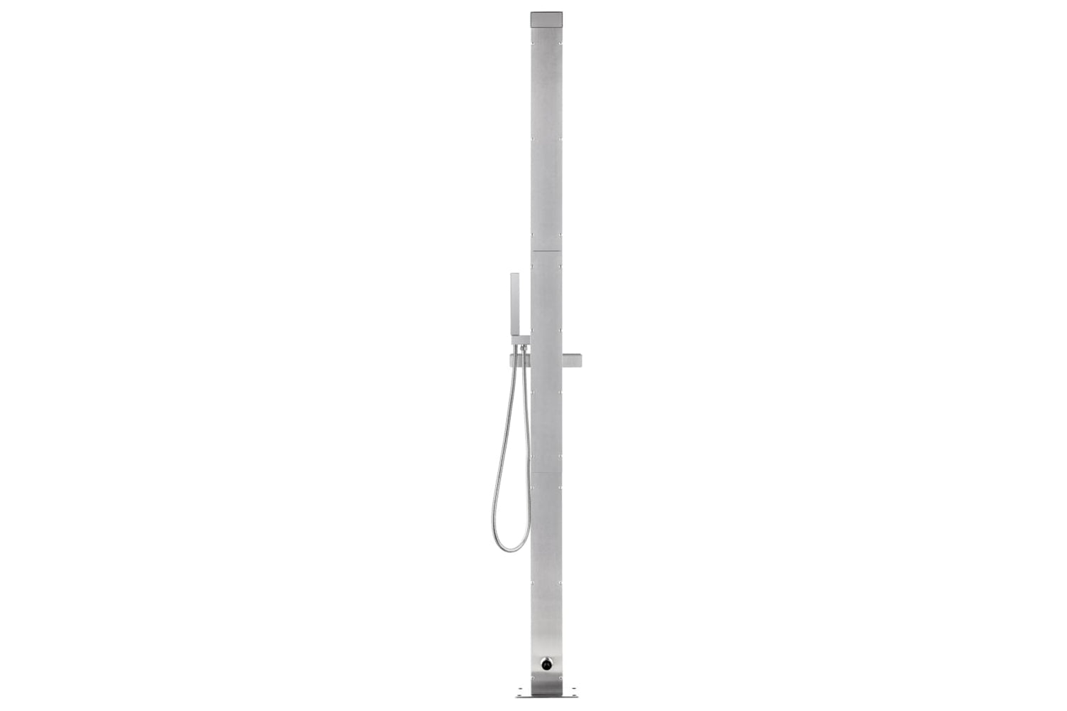 vidaXL 3070787 Garden Shower With Brown Base 225cm Stainless Steel-6