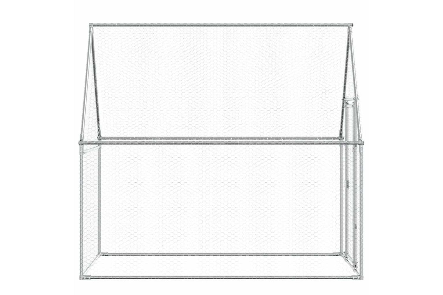 Vidaxl Chicken Cage Silver 200x100x190 Cm Galvanised Steel-5