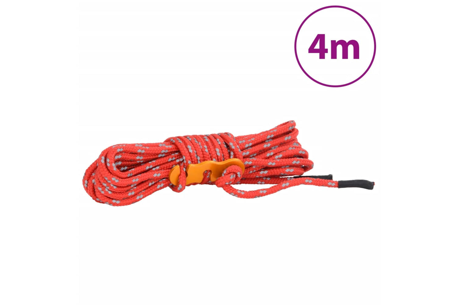 vidaXL 4008134 Tent Guy Ropes With Spanners Reflective 8 Pcs 4 M 4mm-7