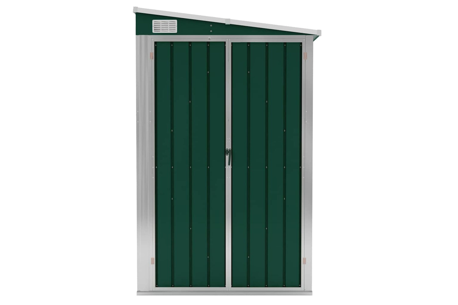 vidaXL 316229 Wall-mounted Garden Shed Green 118x382x178cm Galvanised Steel-2